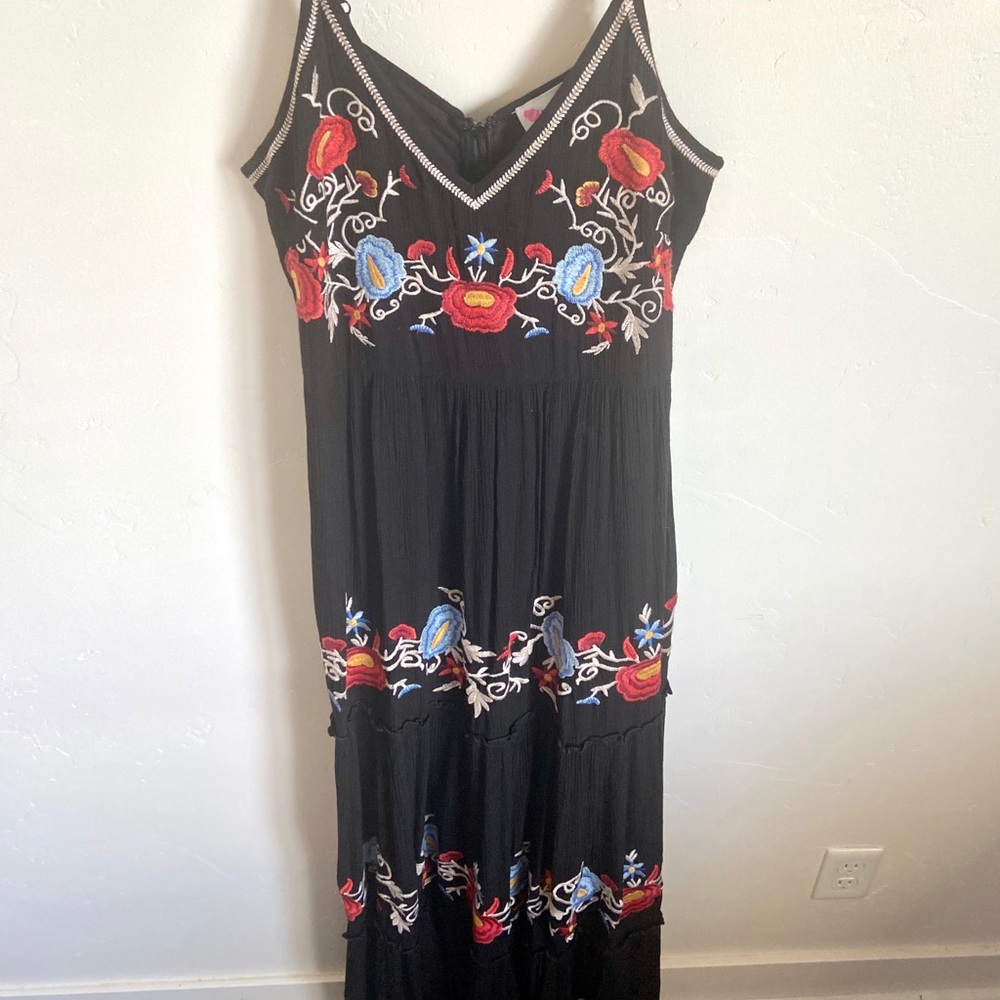 Embroidered Maxi Dress